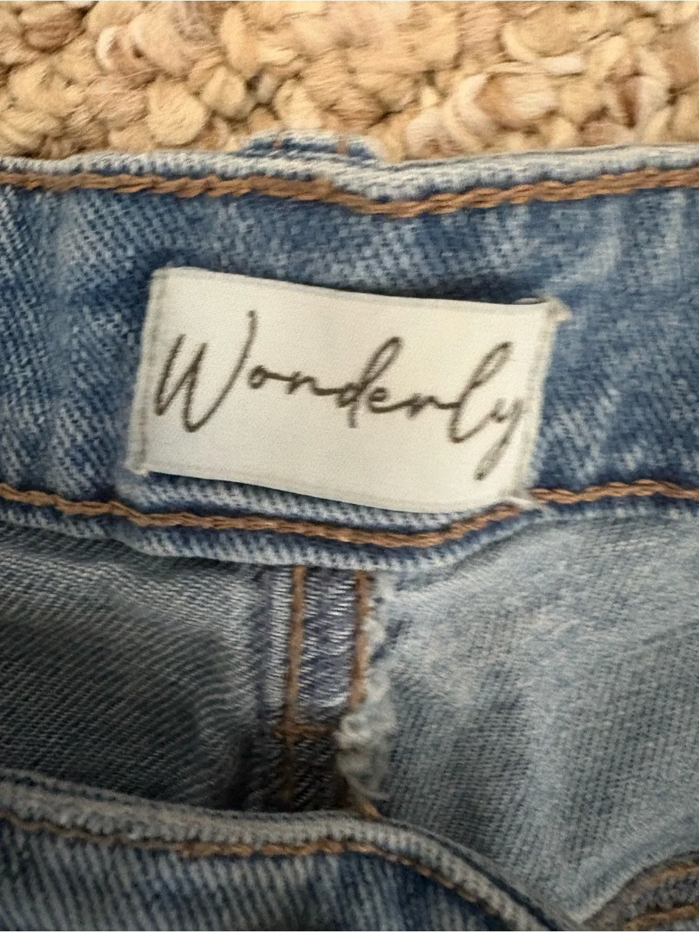 Wonderly Cuffed Crop High Rise Light Wash Jeans